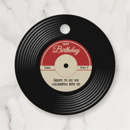 Etiquetas Para Lembrancinhas Decoração do Tema da Música Vintage Personalizada