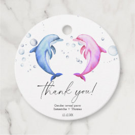 Etiquetas Para Lembrancinhas Descoberta de Golfinhos em Aquarela Sexo Muito Obr