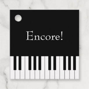 Etiquetas Para Lembrancinhas Desempenho Personalizado de Música do Teclado Pia