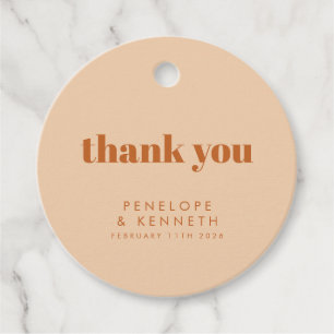 Etiquetas Para Lembrancinhas Design Brown Wedding Personalizado da Retro dos an
