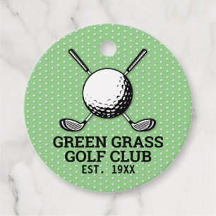 Etiquetas Para Lembrancinhas Design de Logotipo de Taco de Golfe Personalizado