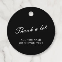 Design de Tipografia Obrigado Preto Elegante