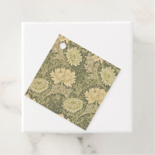 Etiquetas Para Lembrancinhas Design Floral de William Morris Chrysantemum Soft