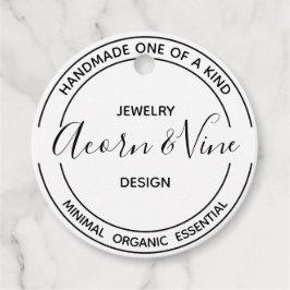 Etiquetas Para Lembrancinhas Design Moderno de Marcação Profissional | Branco