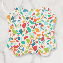 Etiquetas Para Lembrancinhas Designer de Arquitetura Colorida Moderno Terrazzo