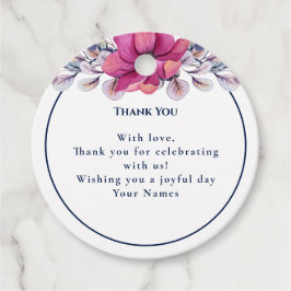 Etiquetas Para Lembrancinhas Detalhes do Marinho Rosa do Fuchsia Enclosure Códi