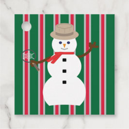 Etiquetas Para Lembrancinhas Detetive Snowman de Natal divertido e Rico