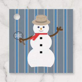 Etiquetas Para Lembrancinhas Detetive Snowman, divertido e Rico