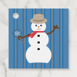 Etiquetas Para Lembrancinhas Detetive Snowman, divertido e Rico