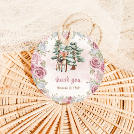 Etiquetas Para Lembrancinhas DeWinter Baby Girl Chá Pink Obrigado
