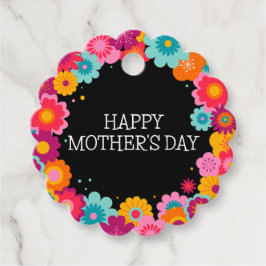 Etiquetas Para Lembrancinhas Dia de as mães Floral Colorida