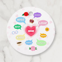 Etiquetas Para Lembrancinhas Dia de as mães Melhor Mãe Palavras Nuvens Rainha A