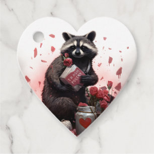 Etiquetas Para Lembrancinhas Dia de os namorados de poesia de lixo Raccoon