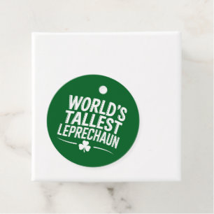 Etiquetas Para Lembrancinhas Dia de São Patrício do Leprechaun Mais Alto do Mun