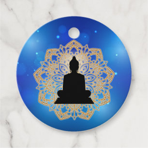 Etiquetas Para Lembrancinhas Dia de Vesak Buda e Mandala Vaisakha Purnima