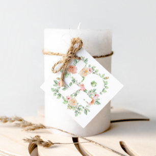 Etiquetas Para Lembrancinhas Dia dos Namorados LOVE Aquarela Verde e Rosas