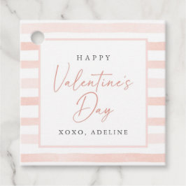 Etiquetas Para Lembrancinhas Dias de os namorados de faixa de cor d'água rosa