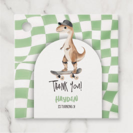 Etiquetas Para Lembrancinhas Dinossaur Birthday - Retro T Rex Verificado