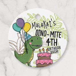 Etiquetas Para Lembrancinhas Dinossauro Festa de aniversário de Dino-Mite Kid