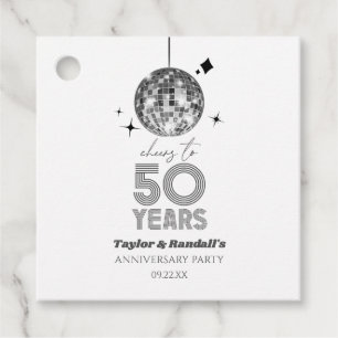 Etiquetas Para Lembrancinhas Disco Anima 50 Anos Festa de Aniversário de Casame