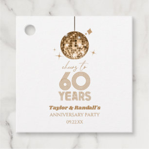 Etiquetas Para Lembrancinhas Disco Anima 60 Anos Festa de Aniversário de Casame
