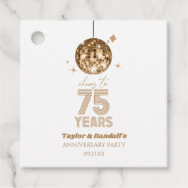 Etiquetas Para Lembrancinhas Disco Anima 75 Anos Festa de Aniversário de Casame