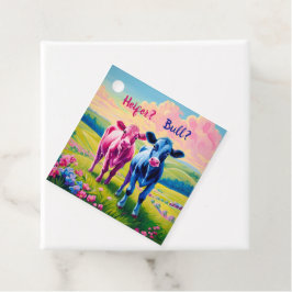 Etiquetas Para Lembrancinhas Diversão de Heifer ou Bull Gênero Revelação