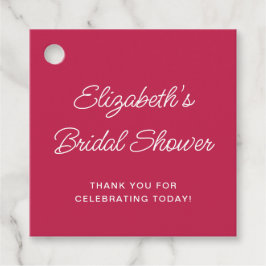 Etiquetas Para Lembrancinhas Diversão Padrão de Coquetel Desenhado à Mão Rosa C