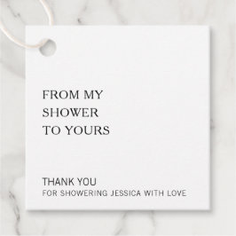 Etiquetas Para Lembrancinhas Do Meu Chuveiro Para o Seu Chá de Noiva Moderno