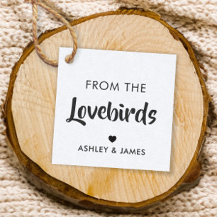 Etiquetas Para Lembrancinhas Do Tag dos Lovebirds, Tag do presente da semente