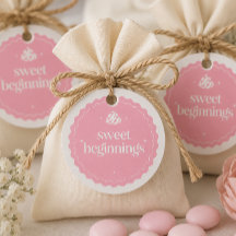 Doce Começo | Chuveirinho de Bebê Menina Rosa e Br