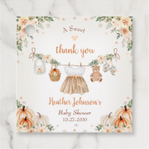 Doce Pequena Abóbora Churrasco de Bebê Outono