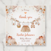 Doce Pequena Abóbora Churrasco de Bebê Outono