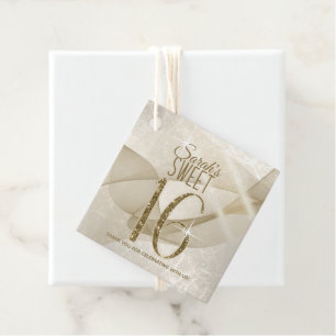 Etiquetas Para Lembrancinhas Doce Sparkling dezesseis ID652 Dourado dos