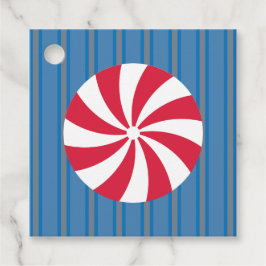 Etiquetas Para Lembrancinhas Doces de hortelã-pimenta azuis e Rico