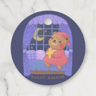 Etiquetas Para Lembrancinhas Doces Sonhos: Ilustração do Urso de Teddy