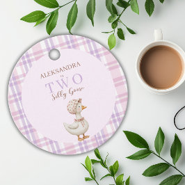 Etiquetas Para Lembrancinhas Dois Bobos de segundo aniversário de Garota Ganha 