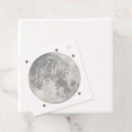 Etiquetas Para Lembrancinhas Dois segundo aniversário da Lua Prata Obrigado