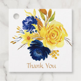 Etiquetas Para Lembrancinhas Dourado Brilhante Azul Marinho Floral Agradeciment