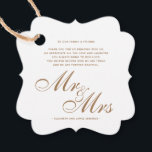 Etiquetas Para Lembrancinhas Dourado Script, Sr. e Sra. Wedding, Mensagem Obrig<br><div class="desc">Dourado Script Sr. e Sra. Wedding Obrigado Mensagem Favoritos</div>