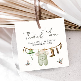 Etiquetas Para Lembrancinhas Duck Hunting Baby Shower Square