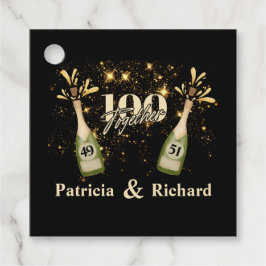 Etiquetas Para Lembrancinhas Dupla Celebração de Aniversário Conjunta Duas Veze