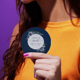 Etiquetas Para Lembrancinhas Dusty Blue Marinho Champagne Casamento de Marfim