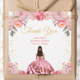 Etiquetas Para Lembrancinhas Dusty Pink Princesa Quinceañera Obrigado