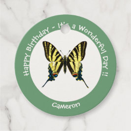 Etiquetas Para Lembrancinhas É uma Festa de aniversário de borboleta de Swallow