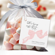 Ela Fez o Nó Laço Chuveiro de Noiva Obrigada