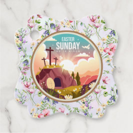 Etiquetas Para Lembrancinhas Ele é Risen e Celebração da Ressurreição domingo
