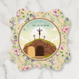 Etiquetas Para Lembrancinhas Ele é Risen e Celebração da Ressurreição domingo