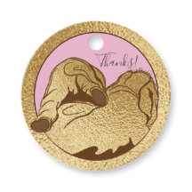 Elefantes Dourados do chá de fraldas