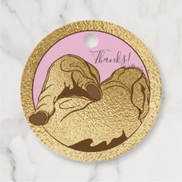 Etiquetas Para Lembrancinhas Elefantes Dourados do chá de fraldas